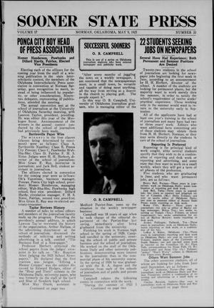 Sooner State Press (Norman, Okla.), Vol. 17, No. 33, Ed. 1 Saturday, May 9, 1925