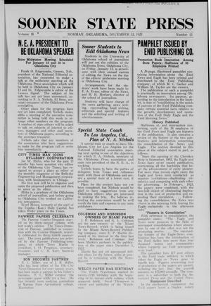 Sooner State Press (Norman, Okla.), Vol. 18, No. 13, Ed. 1 Saturday, December 12, 1925