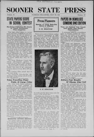Sooner State Press (Norman, Okla.), Vol. 18, No. 35, Ed. 1 Saturday, May 29, 1926