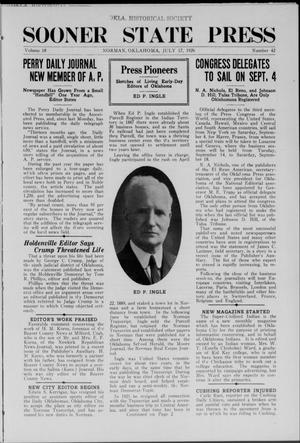 Sooner State Press (Norman, Okla.), Vol. 18, No. 42, Ed. 1 Saturday, July 17, 1926