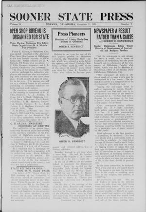 Sooner State Press (Norman, Okla.), Vol. 19, No. 9, Ed. 1 Saturday, November 13, 1926