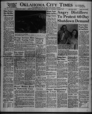Primary view of Oklahoma City Times (Oklahoma City, Okla.), Vol. 58, No. 215, Ed. 1 Wednesday, October 8, 1947