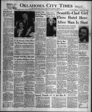Primary view of object titled 'Oklahoma City Times (Oklahoma City, Okla.), Vol. 58, No. 237, Ed. 2 Monday, November 3, 1947'.