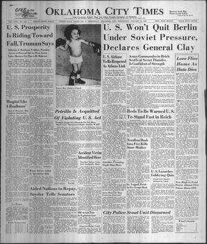 Oklahoma City Times (Oklahoma City, Okla.), Vol. 58, No. 300, Ed. 1 Wednesday, January 14, 1948