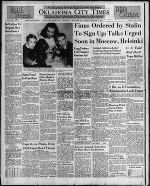 Oklahoma City Times (Oklahoma City, Okla.), Vol. 59, No. 25, Ed. 3 Friday, February 27, 1948