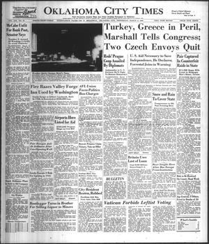 Oklahoma City Times (Oklahoma City, Okla.), Vol. 59, No. 29, Ed. 1 Wednesday, March 3, 1948