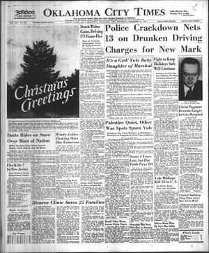 Primary view of object titled 'Oklahoma City Times (Oklahoma City, Okla.), Vol. 59, No. 283, Ed. 1 Saturday, December 25, 1948'.
