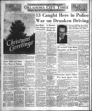 Primary view of object titled 'Oklahoma City Times (Oklahoma City, Okla.), Vol. 59, No. 283, Ed. 2 Saturday, December 25, 1948'.