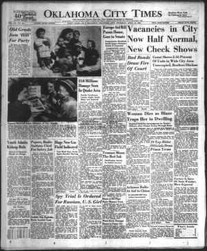 Primary view of object titled 'Oklahoma City Times (Oklahoma City, Okla.), Vol. 60, No. 64, Ed. 1 Thursday, April 14, 1949'.