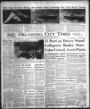 Primary view of object titled 'Oklahoma City Times (Oklahoma City, Okla.), Vol. 60, No. 133, Ed. 4 Tuesday, July 5, 1949'.