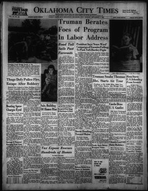Oklahoma City Times (Oklahoma City, Okla.), Vol. 60, No. 182, Ed. 1 Monday, September 5, 1949