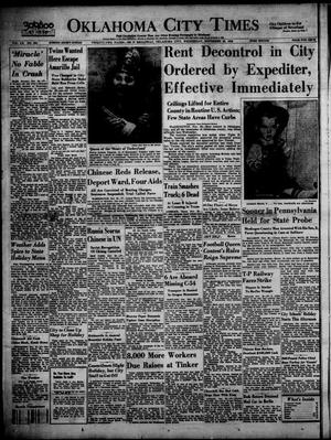 Oklahoma City Times (Oklahoma City, Okla.), Vol. 60, No. 250, Ed. 3 Wednesday, November 23, 1949