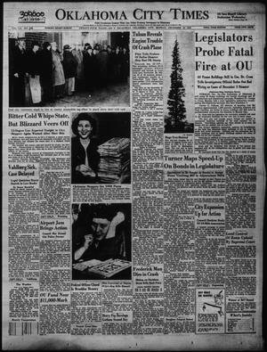 Primary view of object titled 'Oklahoma City Times (Oklahoma City, Okla.), Vol. 60, No. 266, Ed. 1 Monday, December 12, 1949'.