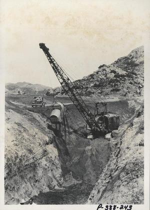 Dragline Excavating Cutoff Trench