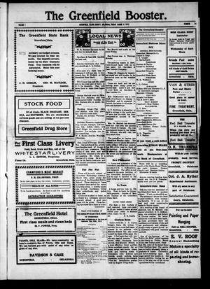 The Greenfield Booster. (Greenfield, Okla.), Vol. 1, No. 24, Ed. 1 Friday, March 8, 1912