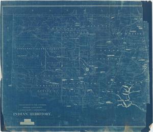 Primary view of object titled 'Map of Indian Territory'.