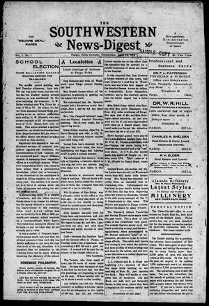The Southwestern News-Digest (Fargo, Okla.), Vol. 1, No. 1, Ed. 1 Wednesday, June 19, 1912