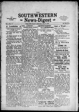 The Southwestern News-Digest (Fargo, Okla.), Vol. 1, No. 7, Ed. 1 Friday, August 16, 1912