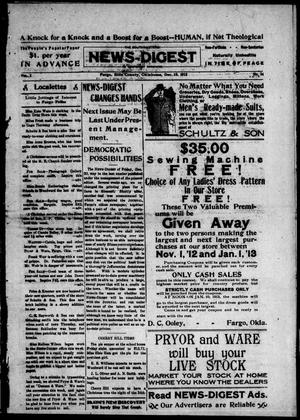 The Southwestern News-Digest (Fargo, Okla.), Vol. 1, No. 24, Ed. 1 Friday, December 13, 1912