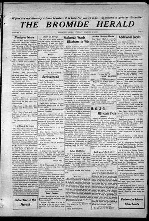The Bromide Herald (Bromide, Okla.), Vol. 1, No. 9, Ed. 1 Friday, March 28, 1913