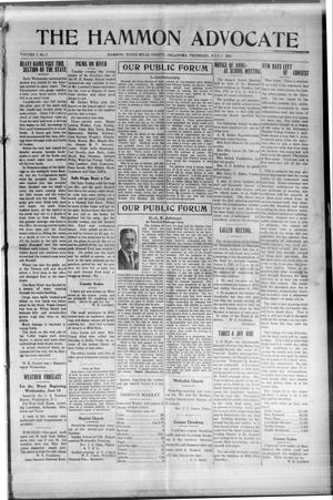 The Hammon Advocate (Hammon, Okla.), Vol. 5, No. 9, Ed. 1 Thursday, July 1, 1915