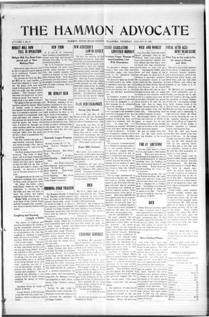 The Hammon Advocate (Hammon, Okla.), Vol. 5, No. 37, Ed. 1 Thursday, January 20, 1916