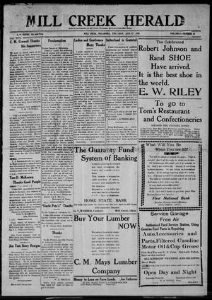 Mill Creek Herald (Mill Creek, Okla.), Vol. 5, No. 42, Ed. 1 Thursday, August 12, 1920