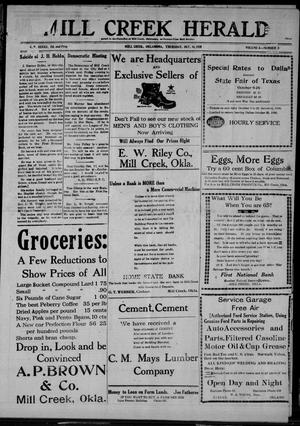 Mill Creek Herald (Mill Creek, Okla.), Vol. 5, No. 51, Ed. 1 Thursday, October 14, 1920
