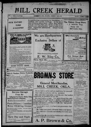 Mill Creek Herald (Mill Creek, Okla.), Vol. 6, No. 19, Ed. 1 Thursday, March 3, 1921
