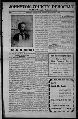 Johnston County Democrat (Tishomingo, Okla.), Vol. 5, No. 49, Ed. 1 Friday, October 9, 1908