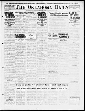The Oklahoma Daily (Norman, Okla.), Vol. 9, No. 134, Ed. 1 Saturday, March 14, 1925