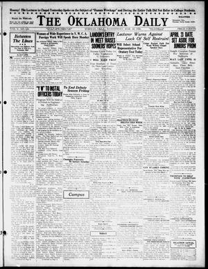 The Oklahoma Daily (Norman, Okla.), Vol. 10, No. 124, Ed. 1 Wednesday, March 10, 1926
