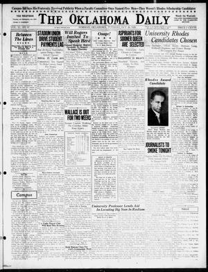 The Oklahoma Daily (Norman, Okla.), Vol. 11, No. 37, Ed. 1 Tuesday, October 26, 1926