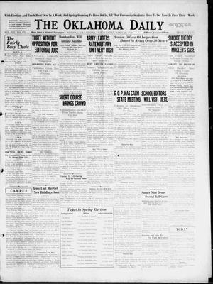 The Oklahoma Daily (Norman, Okla.), Vol. 12, No. 170, Ed. 1 Wednesday, April 25, 1928