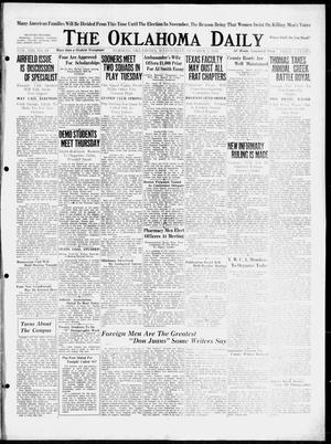 The Oklahoma Daily (Norman, Okla.), Vol. 8, No. 19, Ed. 1 Wednesday, October 3, 1928