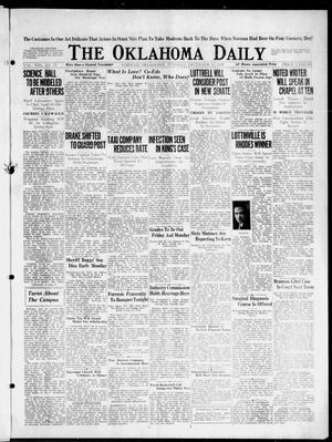Primary view of object titled 'The Oklahoma Daily (Norman, Okla.), Vol. 8, No. 75, Ed. 1 Tuesday, December 11, 1928'.