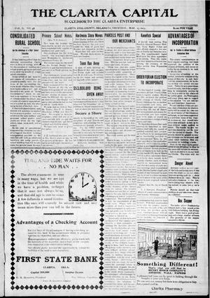 The Clarita Capital (Clarita, Okla.), Vol. 2, No. 48, Ed. 1 Thursday, March 13, 1913