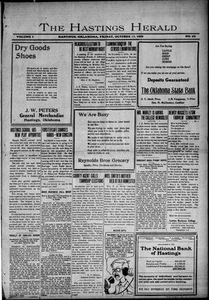 The Hastings Herald (Hastings, Okla.), Vol. 7, No. 49, Ed. 1 Friday, October 17, 1919
