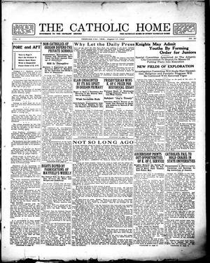 The Catholic Home (Oklahoma City, Okla.), Vol. 1, No. 32, Ed. 1 Saturday, August 12, 1922