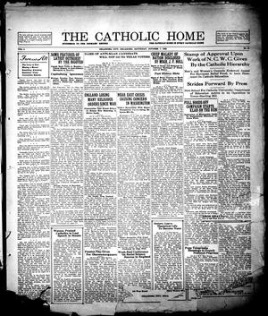 Primary view of object titled 'The Catholic Home (Oklahoma City, Okla.), Vol. 1, No. 40, Ed. 1 Saturday, October 7, 1922'.