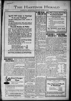 The Hastings Herald (Hastings, Okla.), Vol. 8, No. 24, Ed. 1 Friday, April 23, 1920