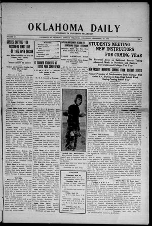 Oklahoma Daily (Norman, Okla.), Vol. 11, No. 3, Ed. 1 Wednesday, September 20, 1916