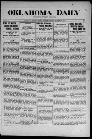 Oklahoma Daily (Norman, Okla.), Vol. 11, No. 9, Ed. 1 Thursday, September 28, 1916