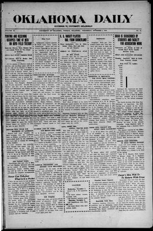 Oklahoma Daily (Norman, Okla.), Vol. 11, No. 33, Ed. 1 Wednesday, November 1, 1916