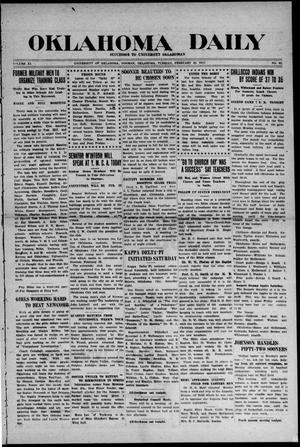 Oklahoma Daily (Norman, Okla.), Vol. 11, No. 92, Ed. 1 Tuesday, February 20, 1917