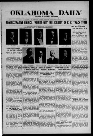 Oklahoma Daily (Norman, Okla.), Vol. 11, No. 99, Ed. 1 Friday, March 2, 1917