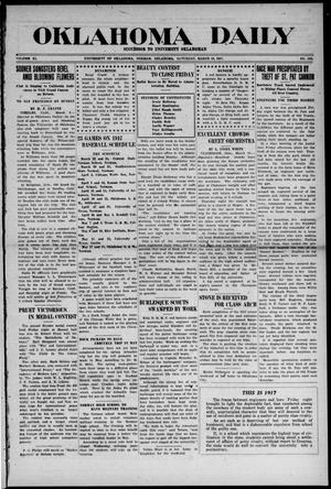 Oklahoma Daily (Norman, Okla.), Vol. 11, No. 105, Ed. 1 Saturday, March 10, 1917