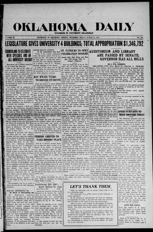 Oklahoma Daily (Norman, Okla.), Vol. 11, No. 109, Ed. 1 Friday, March 16, 1917