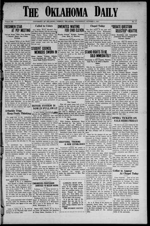 The Oklahoma Daily (Norman, Okla.), Vol. 12, No. 11, Ed. 1 Wednesday, October 3, 1917