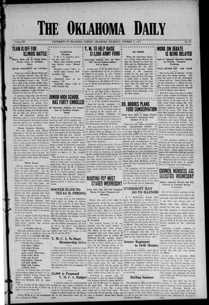 The Oklahoma Daily (Norman, Okla.), Vol. 12, No. 17, Ed. 1 Thursday, October 11, 1917